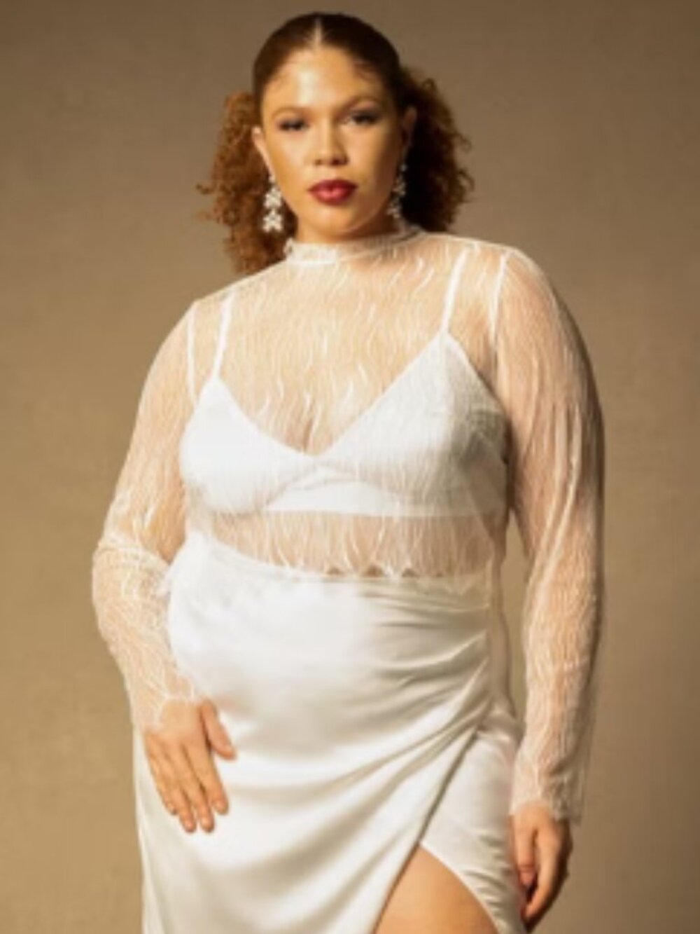 Bridal by ELOQUII Lace Turtleneck NWT